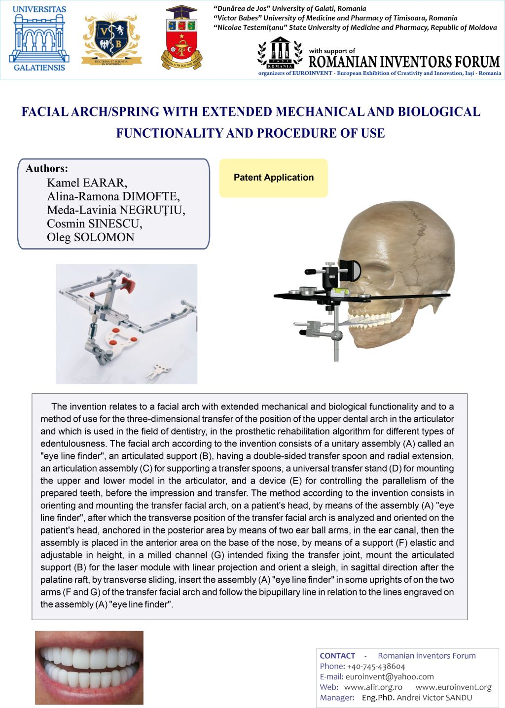 Luk lica s proširenom mehaničkom i biološkom funkcionalnošću i postupkom uporabe