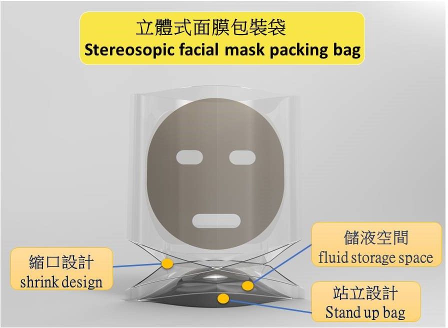 Stereoskopska vrećica za pakiranje maske za lice