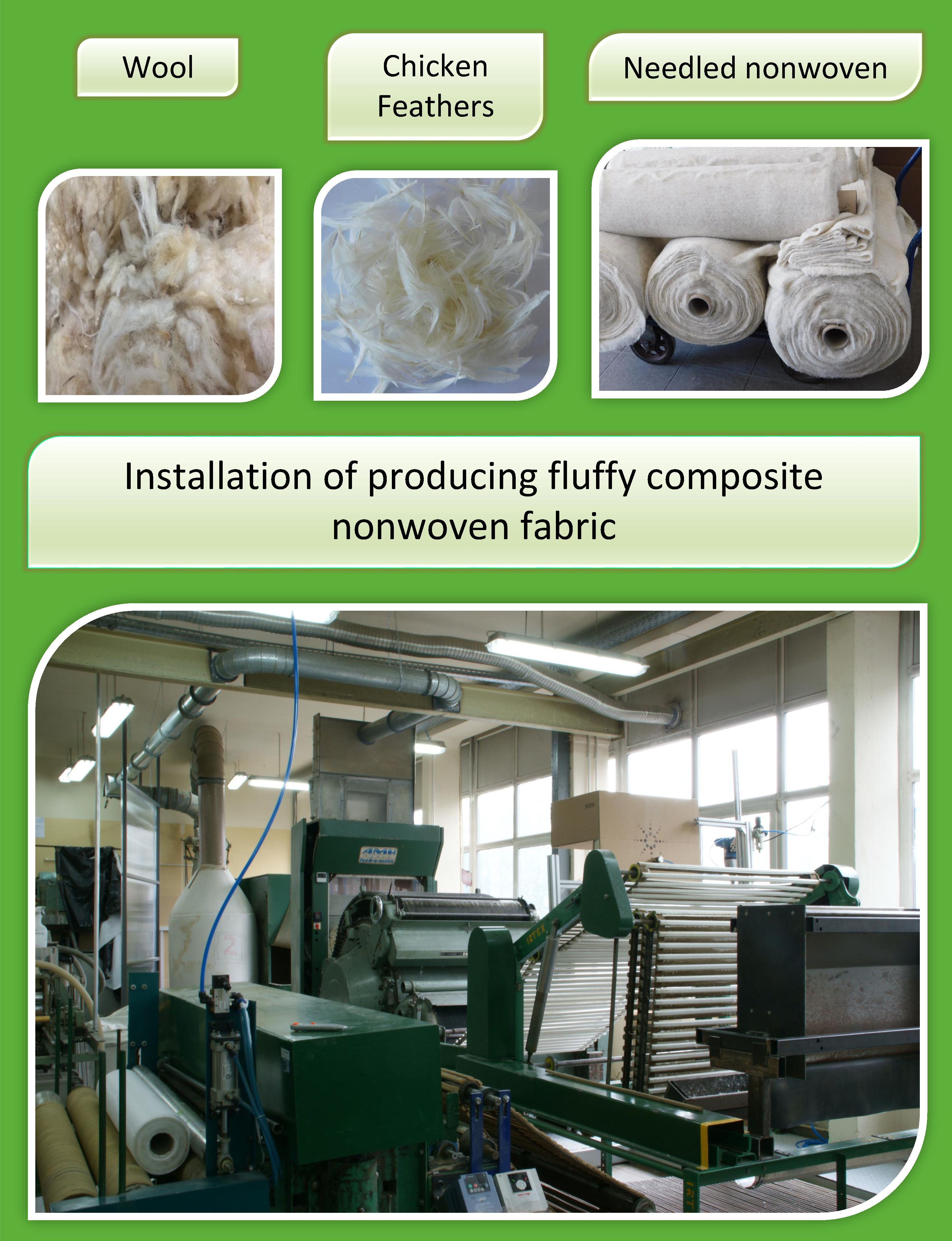 Inovativni netkani tekstil s dodatkom perja za primjenu u poljoprivredi
