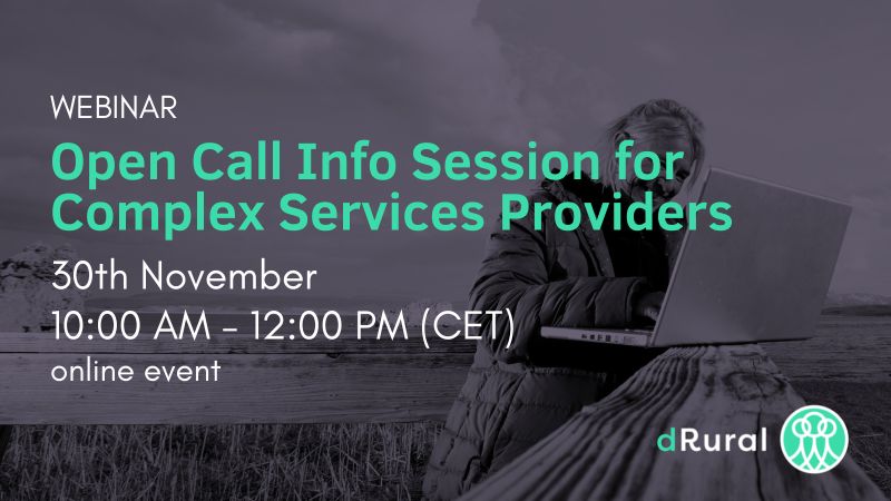 dRural Open Call Info Session for Complex Services Providers