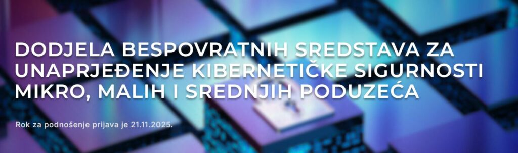 Banner: natječaj kibernetička sigurnost